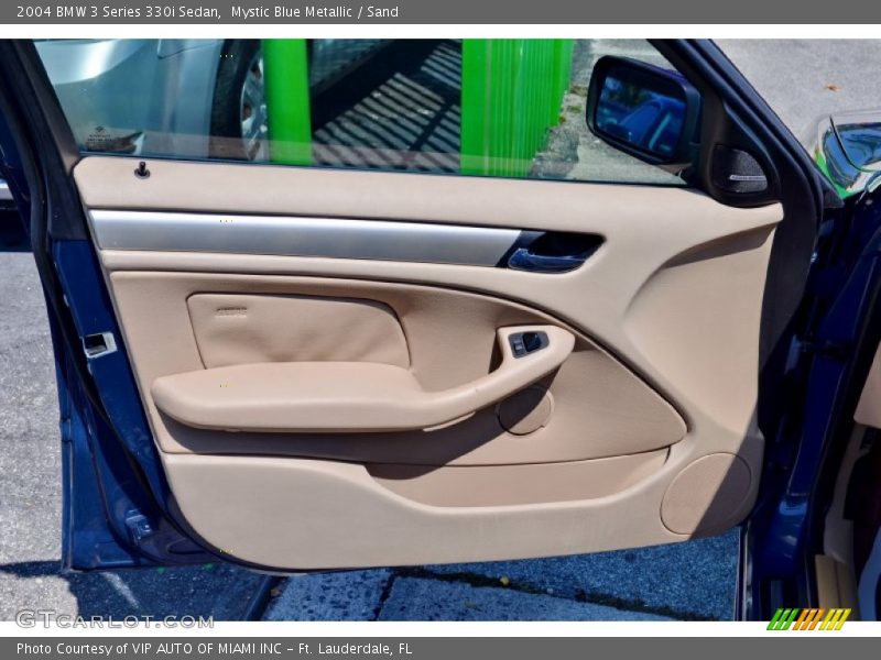 Mystic Blue Metallic / Sand 2004 BMW 3 Series 330i Sedan