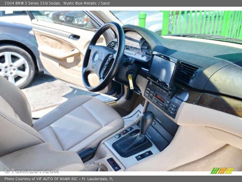 Mystic Blue Metallic / Sand 2004 BMW 3 Series 330i Sedan