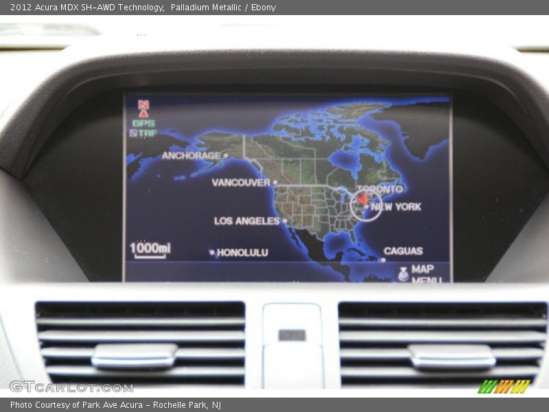 Palladium Metallic / Ebony 2012 Acura MDX SH-AWD Technology