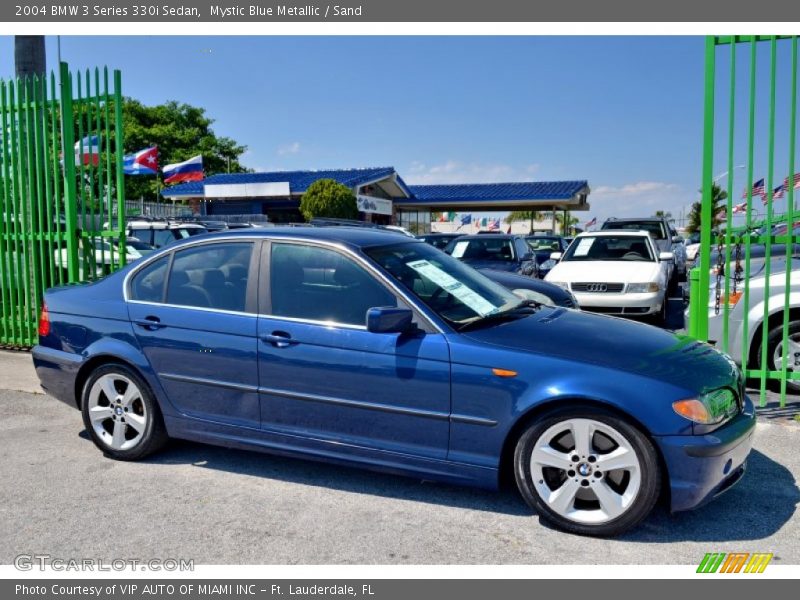 Mystic Blue Metallic / Sand 2004 BMW 3 Series 330i Sedan
