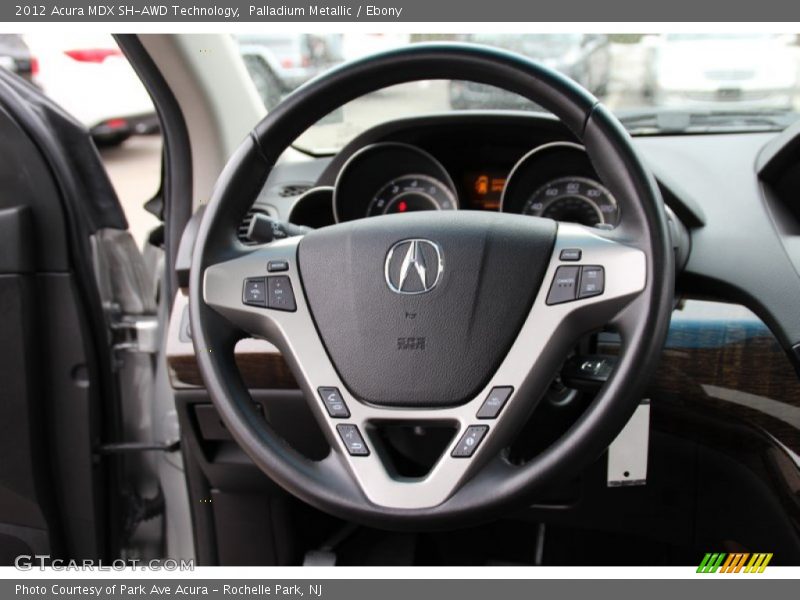 Palladium Metallic / Ebony 2012 Acura MDX SH-AWD Technology