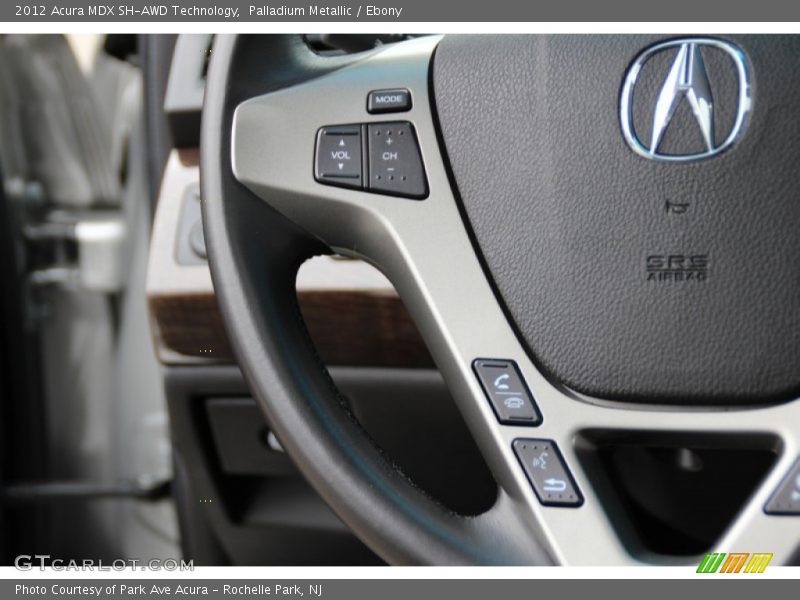 Palladium Metallic / Ebony 2012 Acura MDX SH-AWD Technology