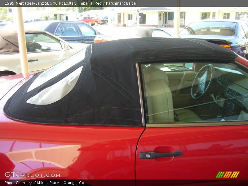 Imperial Red / Parchment Beige 1995 Mercedes-Benz SL 500 Roadster