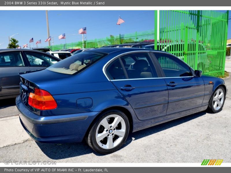 Mystic Blue Metallic / Sand 2004 BMW 3 Series 330i Sedan