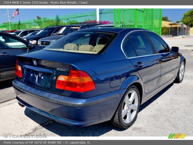 Mystic Blue Metallic / Sand 2004 BMW 3 Series 330i Sedan