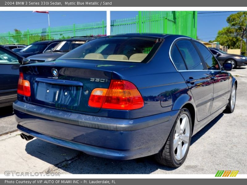 Mystic Blue Metallic / Sand 2004 BMW 3 Series 330i Sedan