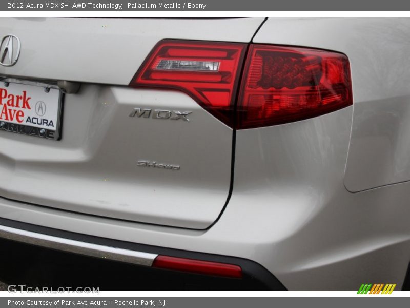 Palladium Metallic / Ebony 2012 Acura MDX SH-AWD Technology
