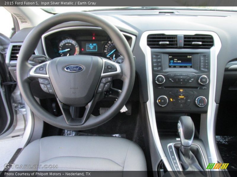 Ingot Silver Metallic / Earth Gray 2015 Ford Fusion S