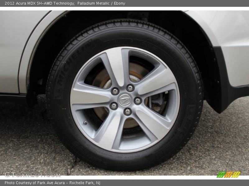 Palladium Metallic / Ebony 2012 Acura MDX SH-AWD Technology