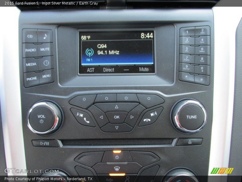 Ingot Silver Metallic / Earth Gray 2015 Ford Fusion S