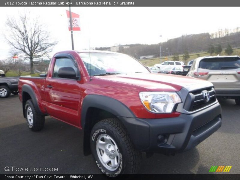 Barcelona Red Metallic / Graphite 2012 Toyota Tacoma Regular Cab 4x4