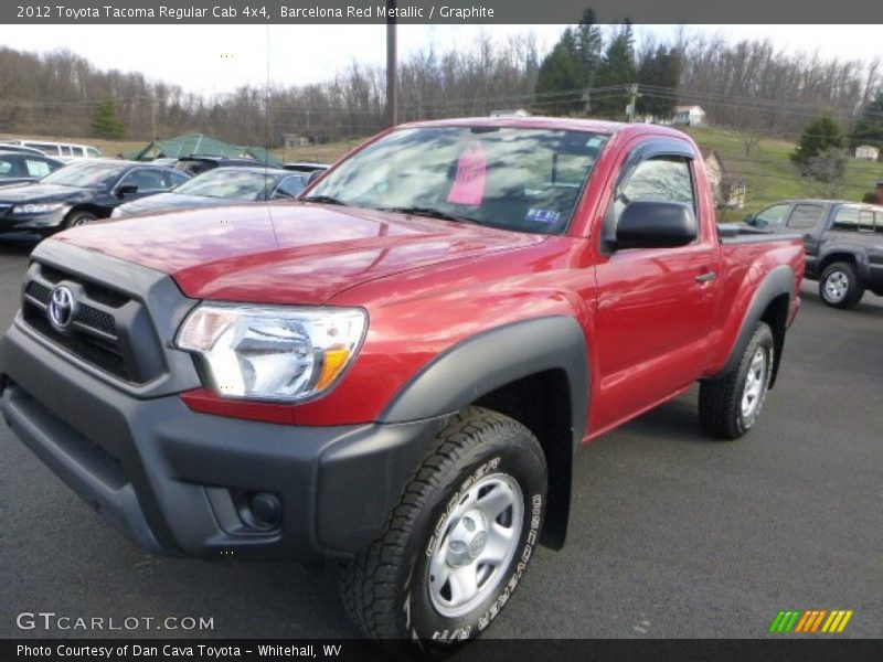 Barcelona Red Metallic / Graphite 2012 Toyota Tacoma Regular Cab 4x4