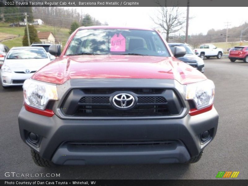 Barcelona Red Metallic / Graphite 2012 Toyota Tacoma Regular Cab 4x4