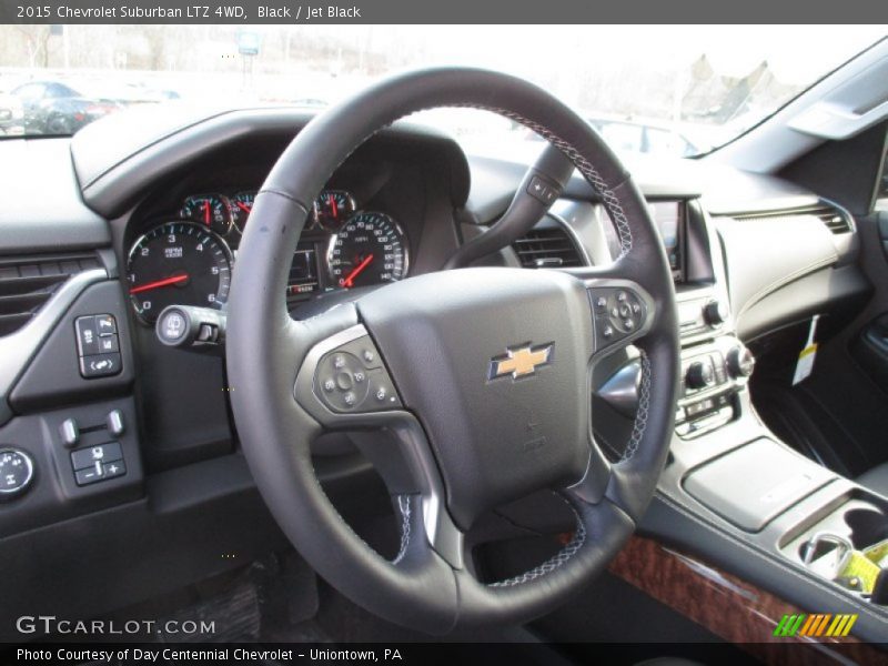 Black / Jet Black 2015 Chevrolet Suburban LTZ 4WD
