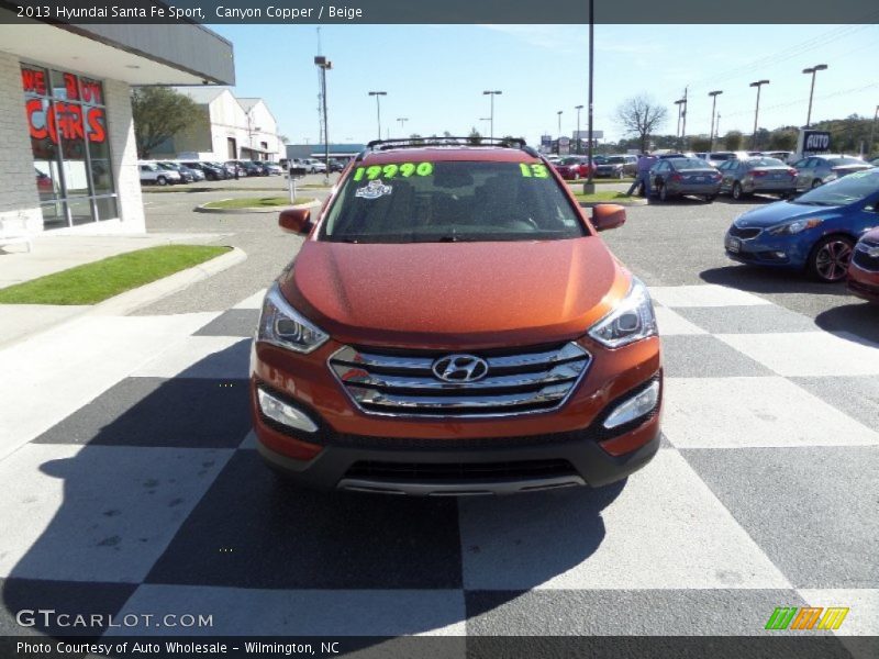 Canyon Copper / Beige 2013 Hyundai Santa Fe Sport