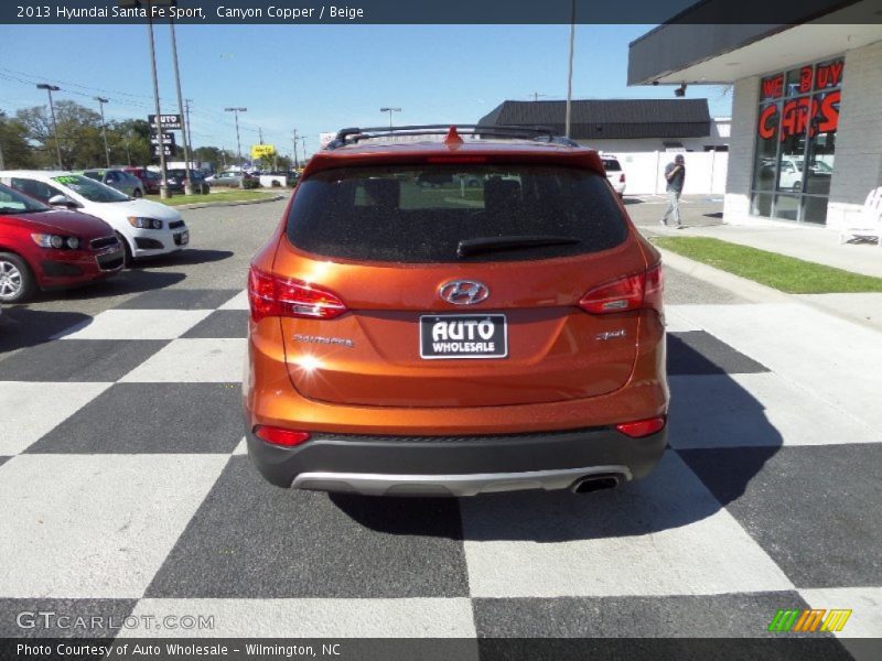 Canyon Copper / Beige 2013 Hyundai Santa Fe Sport