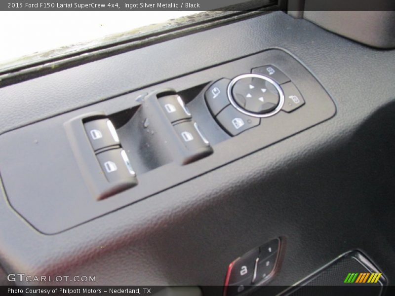 Ingot Silver Metallic / Black 2015 Ford F150 Lariat SuperCrew 4x4