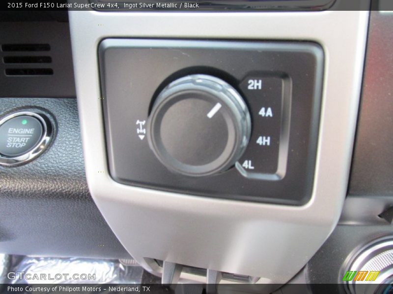 Ingot Silver Metallic / Black 2015 Ford F150 Lariat SuperCrew 4x4