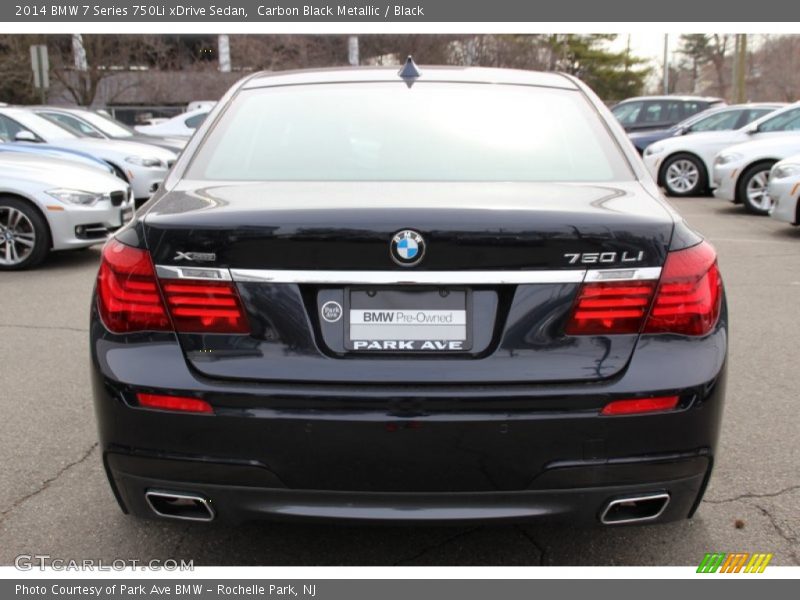 Carbon Black Metallic / Black 2014 BMW 7 Series 750Li xDrive Sedan