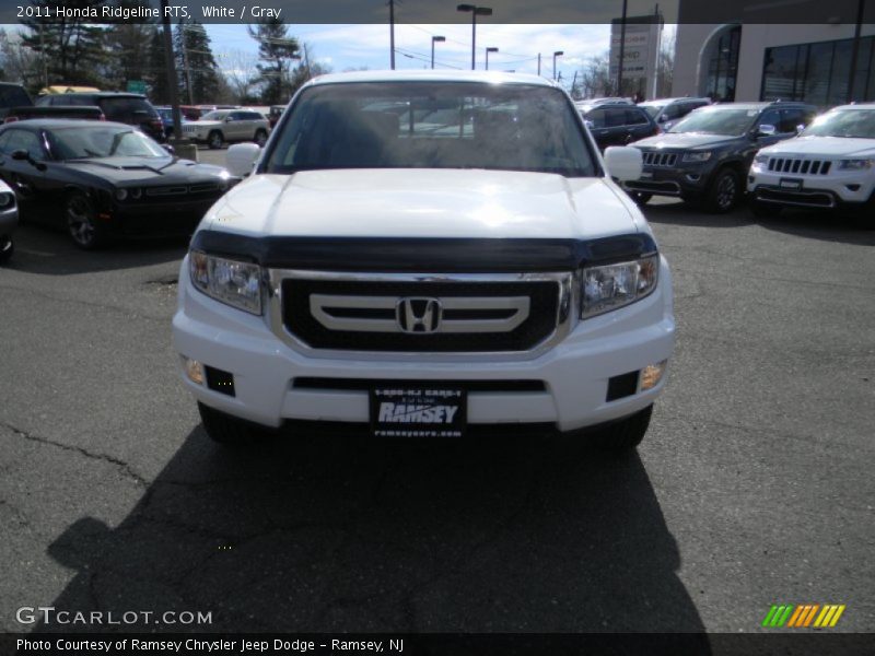 White / Gray 2011 Honda Ridgeline RTS