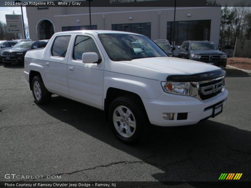 White / Gray 2011 Honda Ridgeline RTS