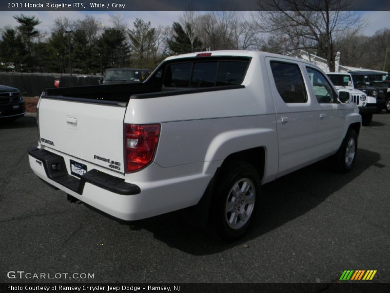 White / Gray 2011 Honda Ridgeline RTS