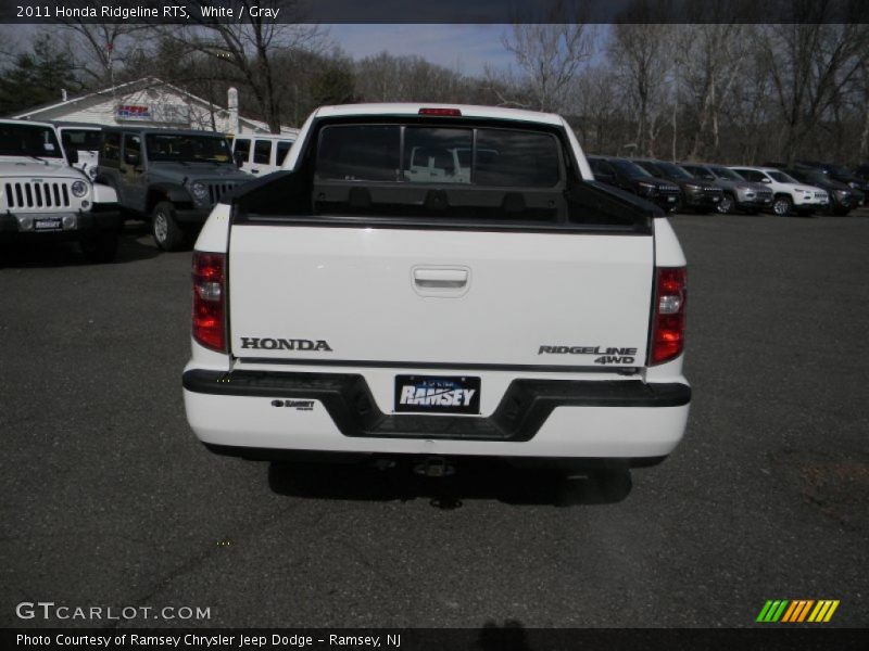 White / Gray 2011 Honda Ridgeline RTS