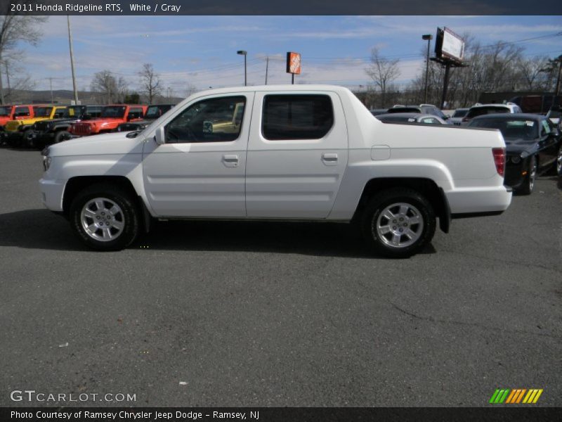 White / Gray 2011 Honda Ridgeline RTS