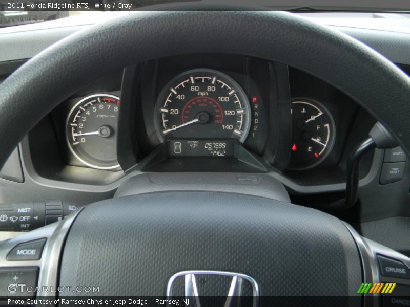 White / Gray 2011 Honda Ridgeline RTS