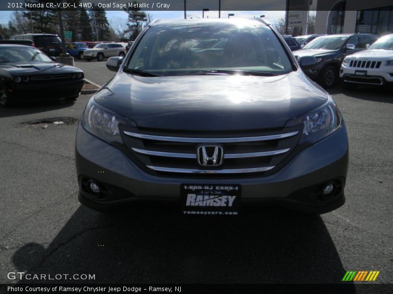 Opal Sage Metallic / Gray 2012 Honda CR-V EX-L 4WD