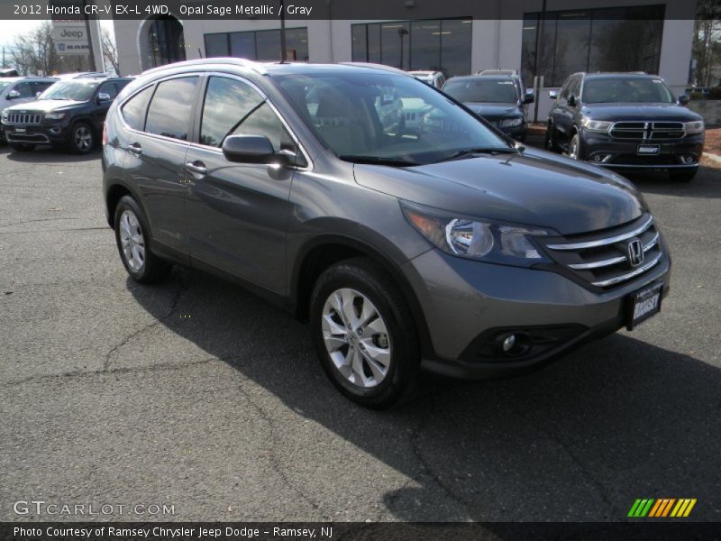 Opal Sage Metallic / Gray 2012 Honda CR-V EX-L 4WD