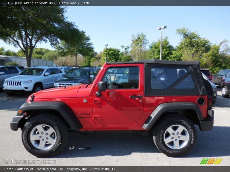 Flame Red / Black 2014 Jeep Wrangler Sport 4x4