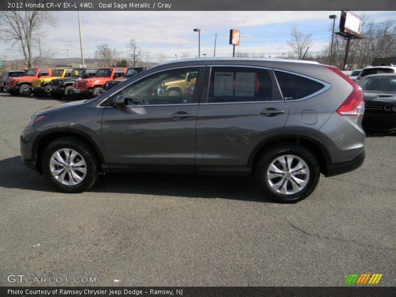 Opal Sage Metallic / Gray 2012 Honda CR-V EX-L 4WD
