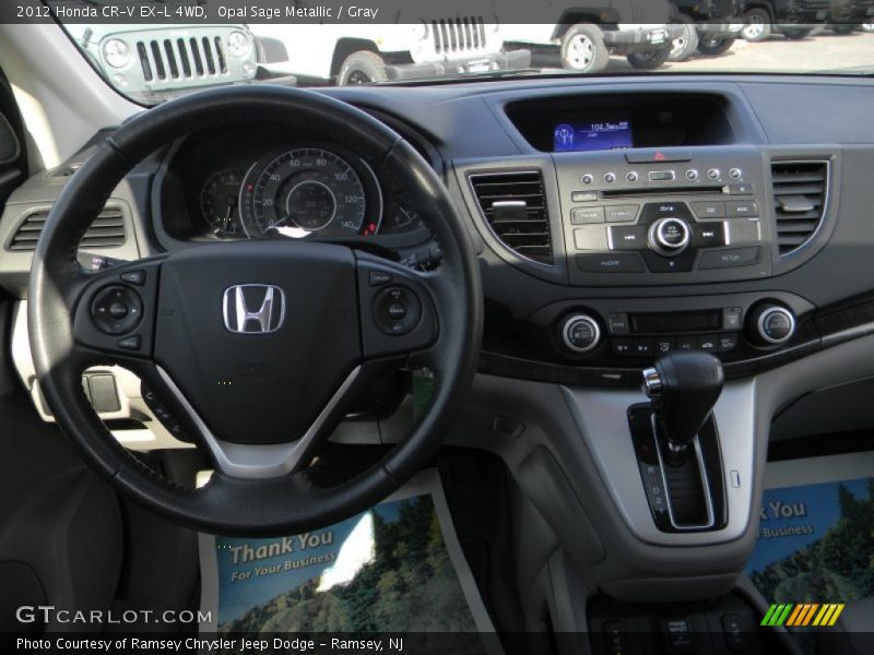 Opal Sage Metallic / Gray 2012 Honda CR-V EX-L 4WD