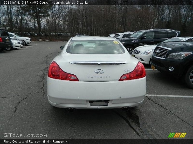 Moonlight White / Graphite 2013 Infiniti G 37 x AWD Coupe