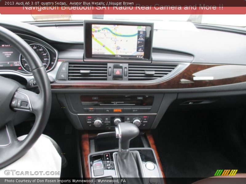 Aviator Blue Metallic / Nougat Brown 2013 Audi A6 3.0T quattro Sedan
