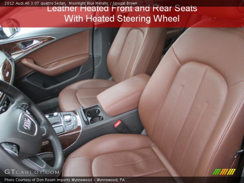 Moonlight Blue Metallic / Nougat Brown 2012 Audi A6 3.0T quattro Sedan
