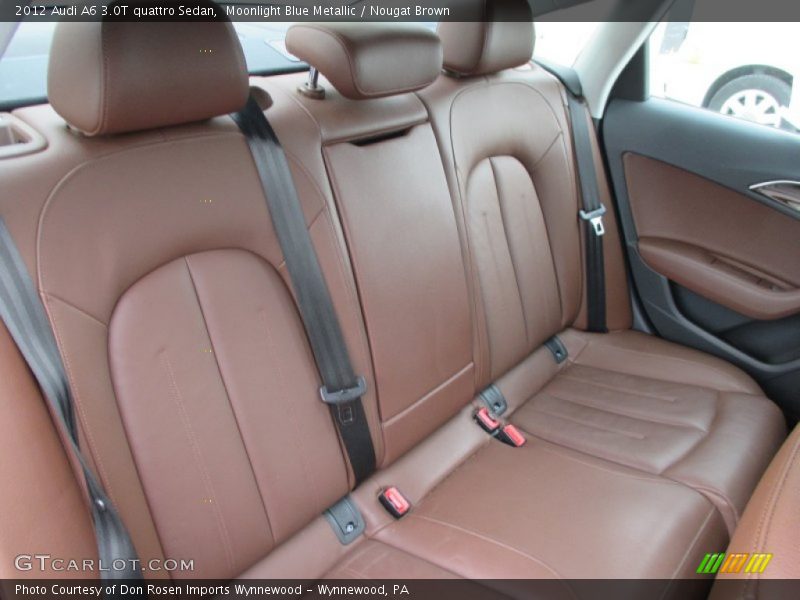 Moonlight Blue Metallic / Nougat Brown 2012 Audi A6 3.0T quattro Sedan