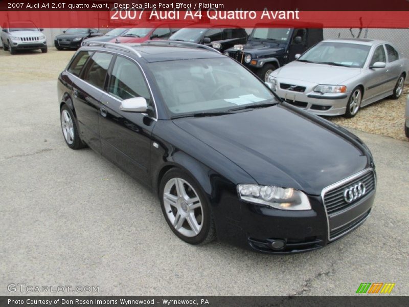 Deep Sea Blue Pearl Effect / Platinum 2007 Audi A4 2.0T quattro Avant