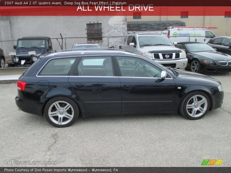 Deep Sea Blue Pearl Effect / Platinum 2007 Audi A4 2.0T quattro Avant