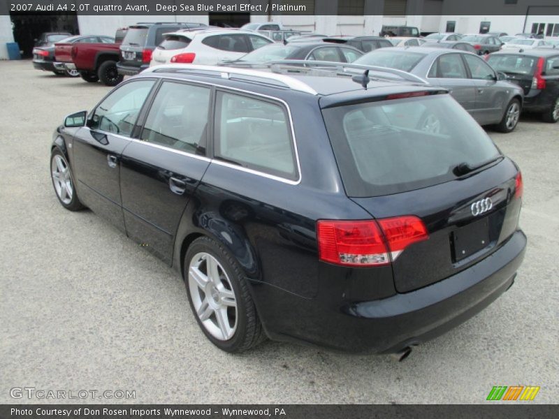Deep Sea Blue Pearl Effect / Platinum 2007 Audi A4 2.0T quattro Avant