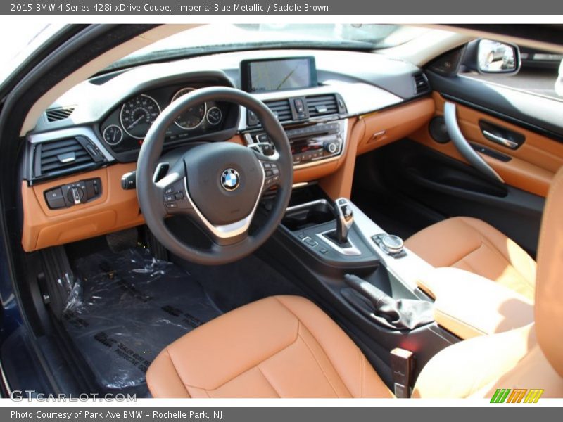 Saddle Brown Interior - 2015 4 Series 428i xDrive Coupe 