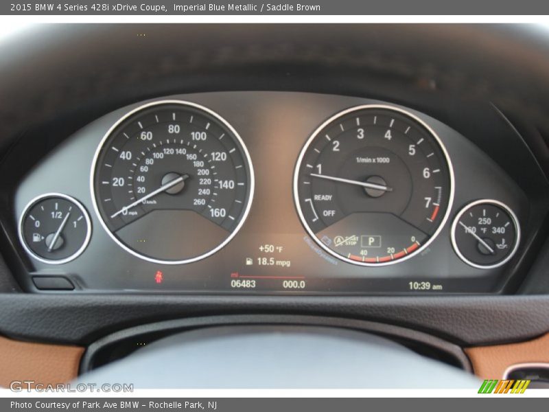  2015 4 Series 428i xDrive Coupe 428i xDrive Coupe Gauges