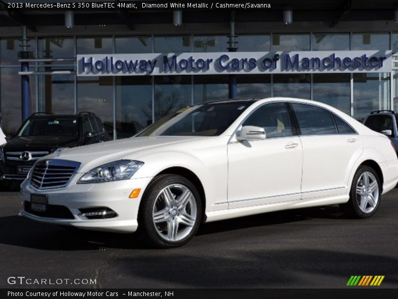 Diamond White Metallic / Cashmere/Savanna 2013 Mercedes-Benz S 350 BlueTEC 4Matic