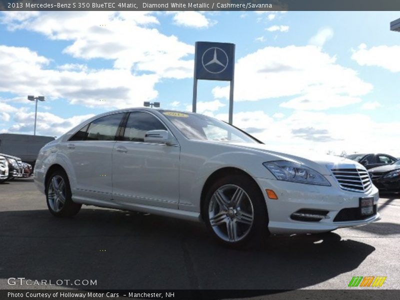 Front 3/4 View of 2013 S 350 BlueTEC 4Matic