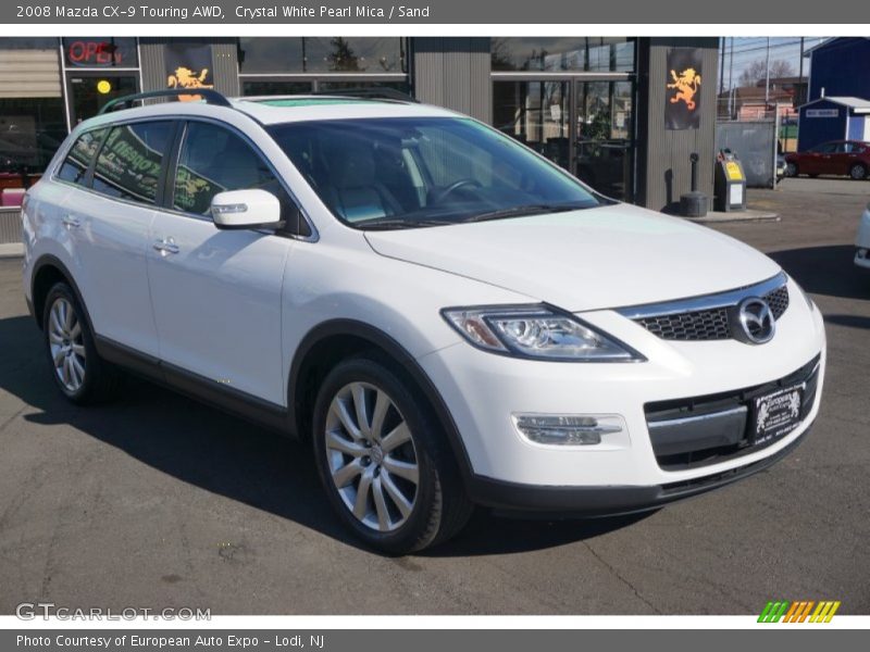 Crystal White Pearl Mica / Sand 2008 Mazda CX-9 Touring AWD