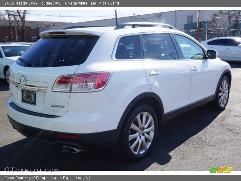 Crystal White Pearl Mica / Sand 2008 Mazda CX-9 Touring AWD