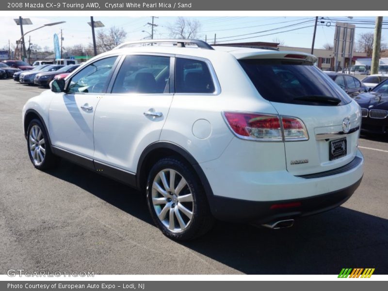 Crystal White Pearl Mica / Sand 2008 Mazda CX-9 Touring AWD