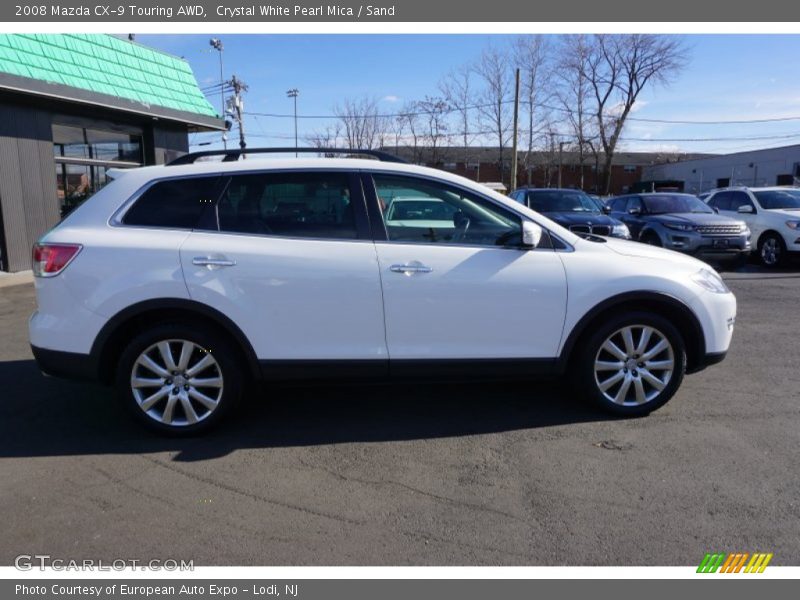 Crystal White Pearl Mica / Sand 2008 Mazda CX-9 Touring AWD