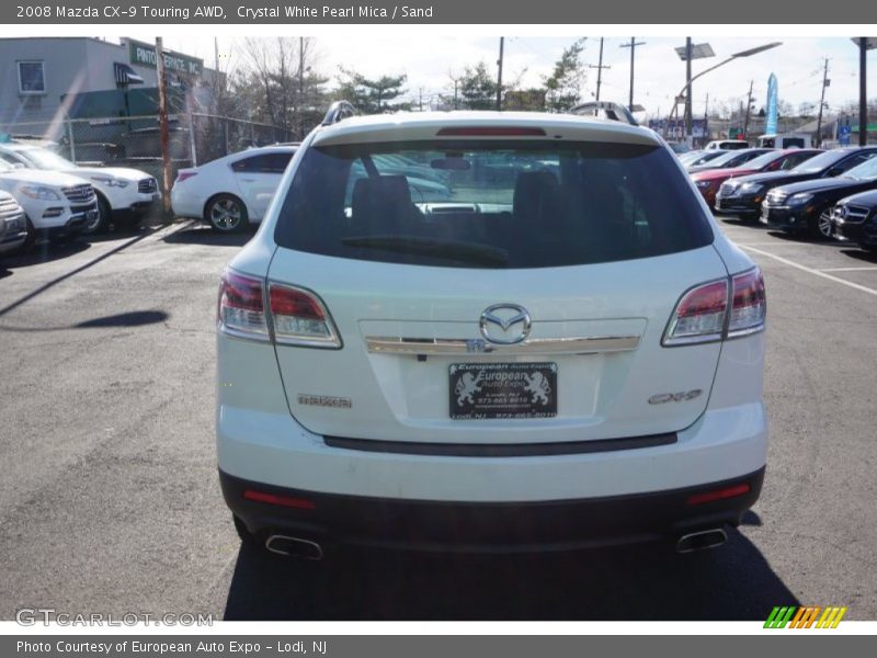 Crystal White Pearl Mica / Sand 2008 Mazda CX-9 Touring AWD